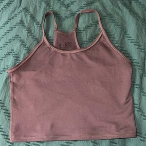 FLEO cropped racerback tank top